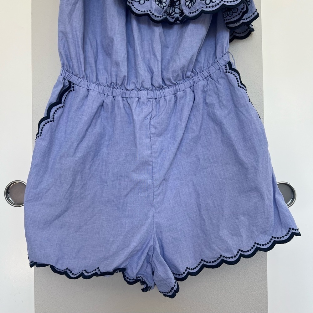 Kate Spade One-Shoulder Daisy Embroidered Ruffle Romper – Coquette Cottage - 12 - Picture 7 of 14